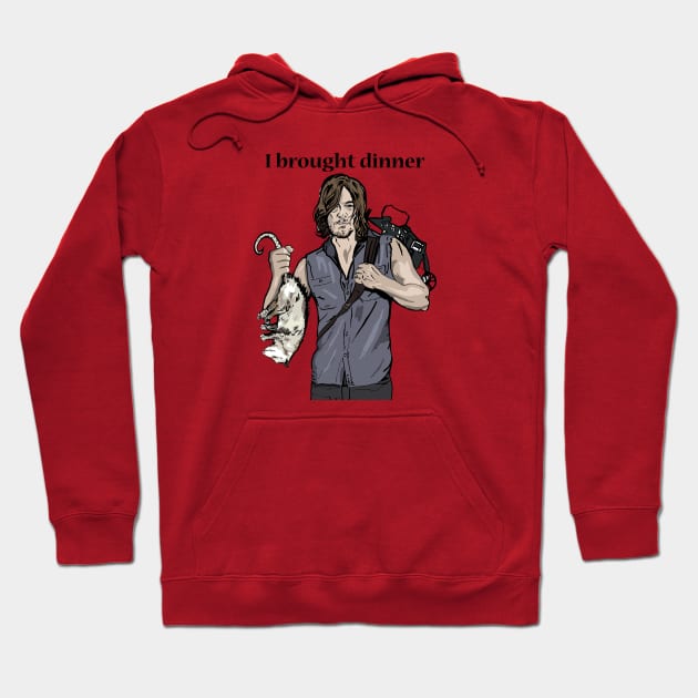 Daryl Brought Dinner Hoodie by FanboyMuseum